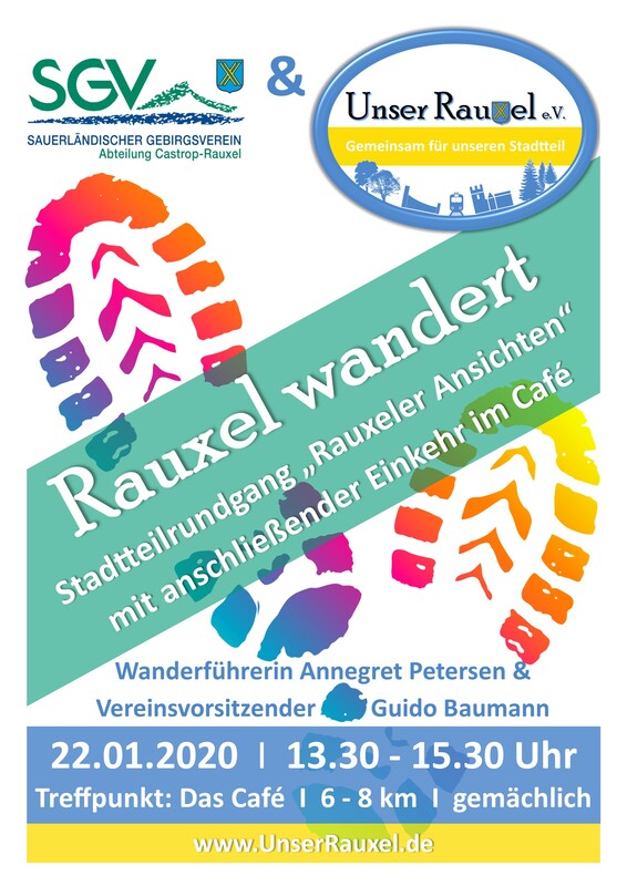 Plakat zu "Rauxel wandert - Rauxeler Ansichten" von Unser Rauxel e.V. 22.01.2020
