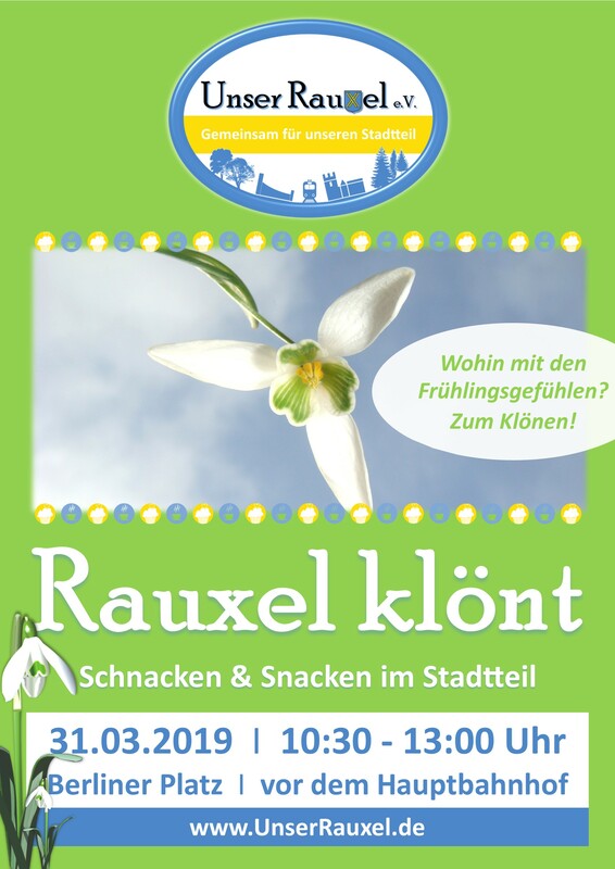 Plakatmotiv zu "Rauxel klönt" von Unser Rauxel e.V. am 31.03.2019